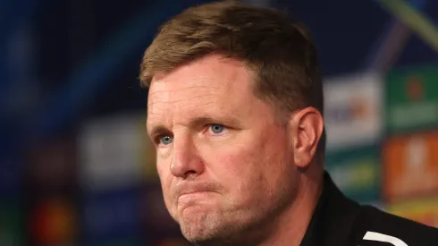 Eddie Howe em coletiva após Newcastle x Barcelona. Foto: George Wood
