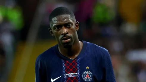 Dembélé durante jogo da Supercopa Europeia (Foto: Francesco Scaccianoce/Getty Images)