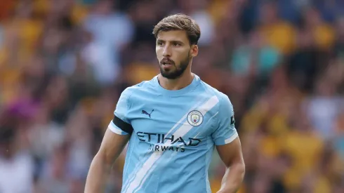 Rúben Dias jogando pelo Manchester City. Foto: Michael Regan/Getty Images