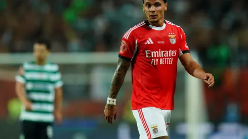 Richard Rios com a camisa do SL Benfica. Foto: Gualter Fatia / Getty Images