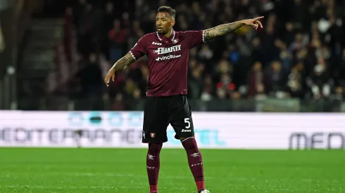 Jerome Boateng, do US Salernitana, em ação durante a partida da Série A TIM entre US Salernitana e AC Monza no Estádio Arechi em 24 de fevereiro de 2024 em Salerno, Itália. Foto: Francesco Pecoraro/Getty Images