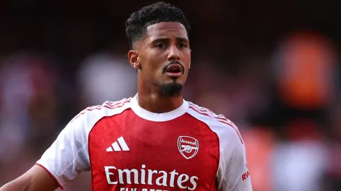 Real Madrid terá que pagar R$ 500 milhões para fechar tirar Saliba das mãos do Arsenal. Foto: Justin Setterfield/Getty Images