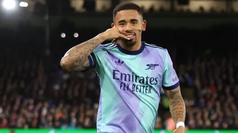 Gabriel Jesus cogita deixar o Arsenal para retornar ao futebol brasileiro; Flamengo está de olho. (Photo by Alex Pantling/Getty Images)