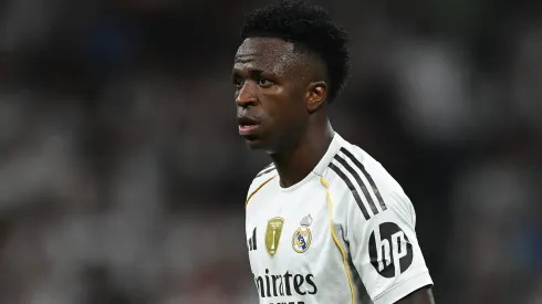 Vinícius Júnior durante duelo contra o Mallorca (Foto: Denis Doyle/Getty Images)