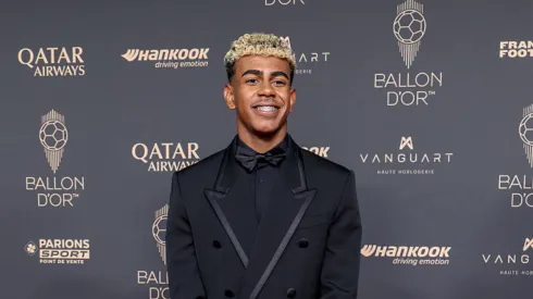 Lamine Yamal na cerimônia da Bola de Ouro.