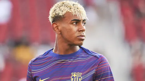 Lamine Yamal é um dos craques do Barcelona. (Photo by Rafa Babot/Getty Images)
