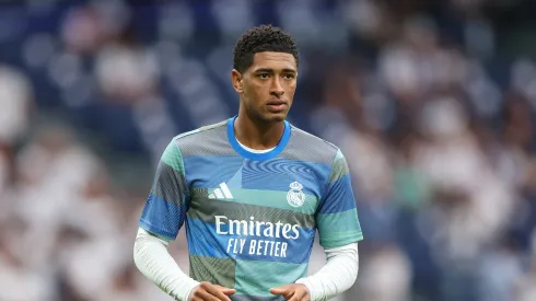 Bellingham antes da partida do Real Madrid. Foto: Florencia Tan Jun/Getty Images