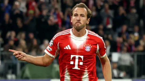 Harry Kane pode deixar o Barcelona de lado e trocar o Bayern de Munique pelo Manchester United. (Photo by Alex Grimm/Getty Images)