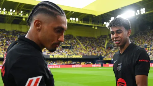 Eric, do Barcelona, discorda das posições de Yamal e Raphinha na Bola de Ouro. (Photo by David Ramos/Getty Images)