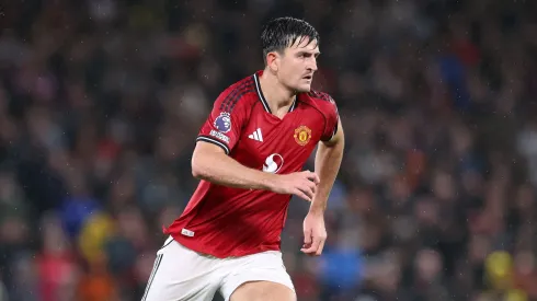 Maguire durante jogo do Manchester United contra o Chelsea (Foto: Alex Livesey/Getty Images)