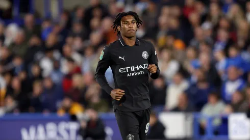 Reigan Heskey jogando pelo Manchester City. Foto: Matt McNulty/Getty Images