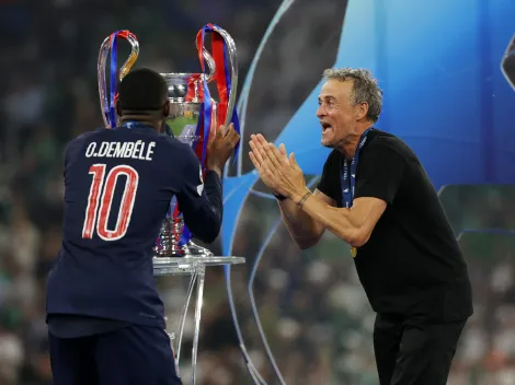 Técnico do PSG, Luis Enrique canta música para Dembélé