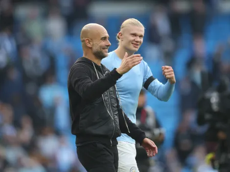 Guardiola se rende aos números de Haaland no Manchester City: “Insanos"