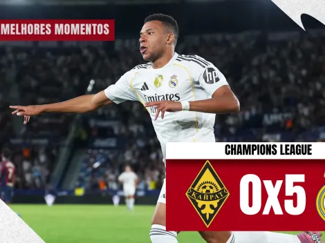 Real Madrid vence o Kairat por 5 a 0 na Champions League