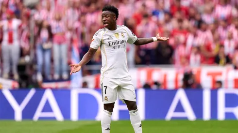 Vini Jr. em ação pelo Real Madrid.