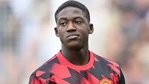 Kobbie Mainoo, meio-campista do Manchester United (Foto: Mike Hewitt/Getty Images)