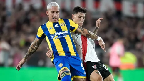 O atacante argentino Enzo Copetti, atualmente no Rosario Central, tem sido especulado como um possível reforço do River Plate. (Photo by Marcelo Endelli/Getty Images)