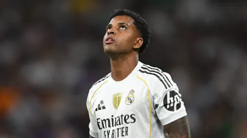 Rodrygo afirma que fica no Real Madrid em entrevista ao Diário As. (Photo by Denis Doyle/Getty Images)