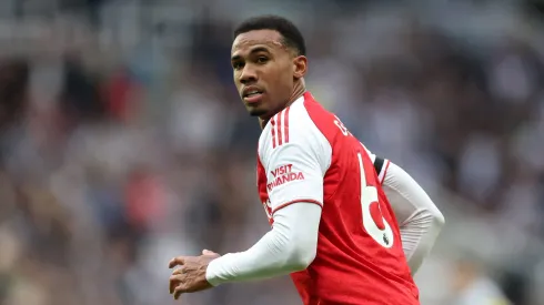 Gabriel Magalhães, zagueiro do Arsenal. Foto: George Wood/Getty Images