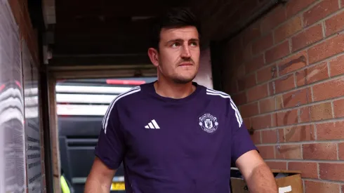 Manchester United decide liberar Maguire e quer Affengruber, do Elche, para substituí-lo. (Photo by George Wood/Getty Images)