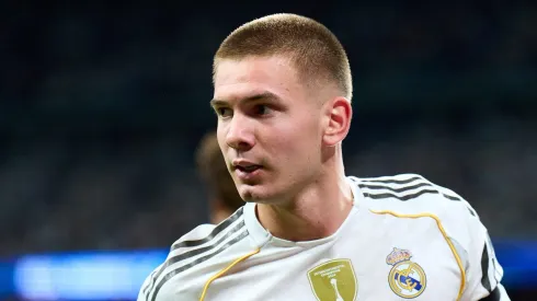 Mastantuono, do Real Madrid, rebate comparação com Lamine Yamal. (Photo by Angel Martinez/Getty Images)