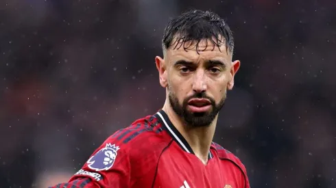 Bruno Fernandes não deixará o Manchester United. Foto: Alex Livesey/Getty Images