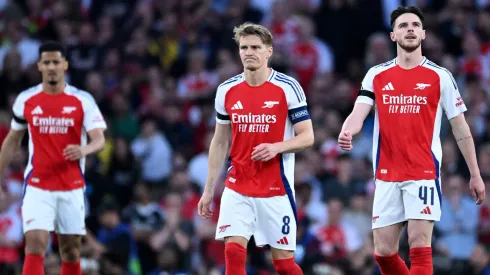 O Arsenal planeja reforçar sua estabilidade a longo prazo ao preparar a renovação dos contratos de Declan Rice e Martin Ødegaard. (Photo by Justin Setterfield/Getty Images)