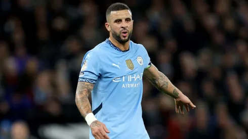 Kyle Walker em jogo do Manchester City