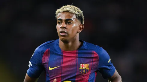 Lamine Yamal está sobrecarregado no Barcelona e pode ter a carreira prejudicada, diz Gary Lineker. (Photo by David Ramos/Getty Images)