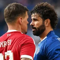 Lance polêmico: Diego Costa atinge Skrtel e é punido em seguida em partida beneficente