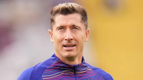 Lewandowski pelo Barcelona. (Foto: Alex Caparros/Getty Images)
