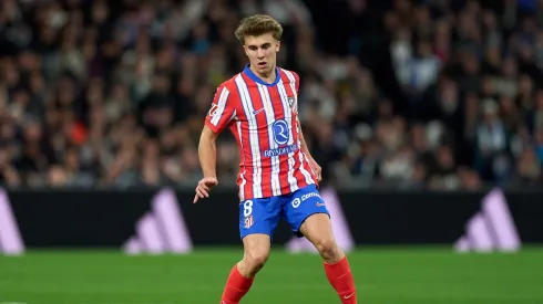 Pablo Barrios em jogo do Atlético de Madrid. Foto: Angel Martinez