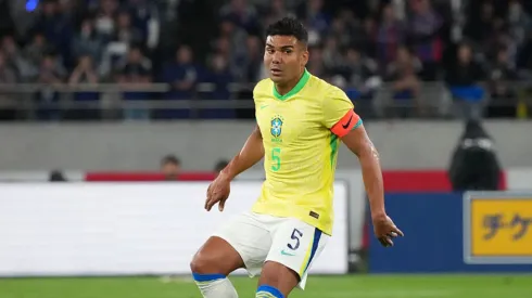Casemiro em ação pela Seleção Brasileira.