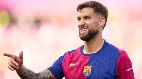 Iñigo Martínez em ação pelo Barcelona.