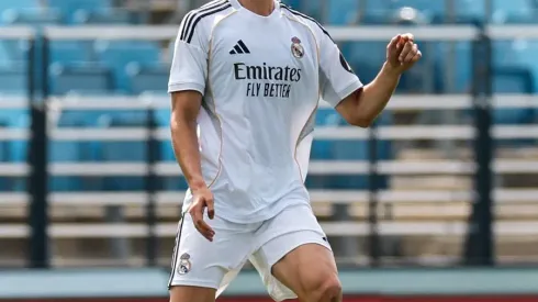 Após mais de um ano longe dos gramados, Joan Martínez voltou aos treinos do Real Madrid. (Foto: Reprodução)