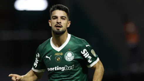 Flaco López em ação pelo Palmeiras (Photo by Miguel Schincariol/Getty Images)