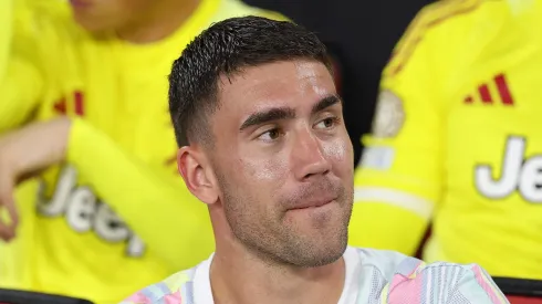 Vlahovic, atacante da Juventus, da Itália. Foto: Kevin C. Cox/Getty Images