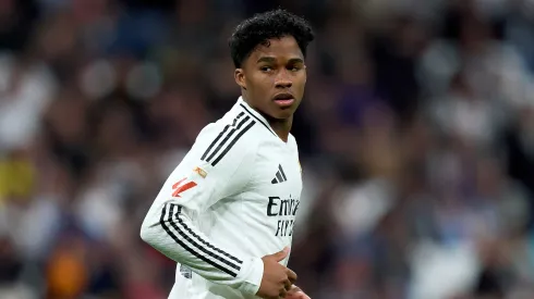 Endrick em ação pelo Real Madrid. Foto: Angel Martinez/Getty Images