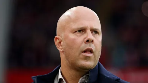 Liverpool avaliará gravidade da lesão de Jeremie Frimpong . (Photo by Michael Regan/Getty Images)