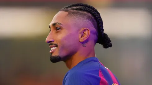 Raphinha se abre sobre o futuro no Barcelona. Foto: Alex Caparros/Getty Images