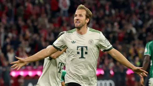 Kane comemora gol pelo Bayern de Munique (Alexander Hassenstein/Getty Images)