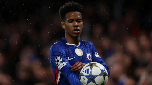 Estêvão durante jogo do Chelsea.