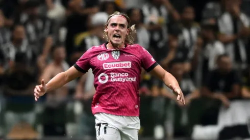 Claudio Spinelli, do Independiente del Valle, crítica o time após eliminação para o Atlético-MG. (Foto: Pedro Vilela/Getty Images)