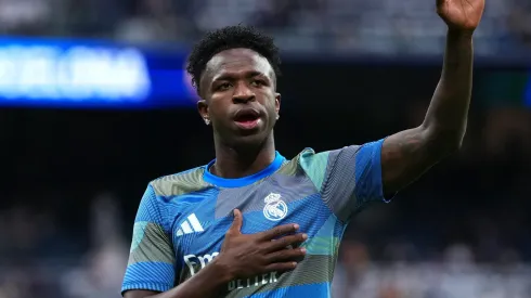 Vinícius Júnior se aproxima de saída do Real Madrid e prioriza acerto com o PSG. (Foto: Angel Martinez/Getty Images)