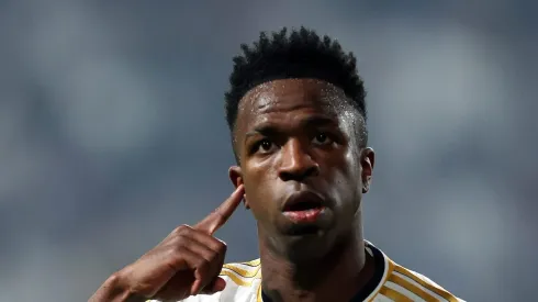 Vinicius Jr pelo Real Madrid. Foto: Yasser Bakhsh/Getty Images