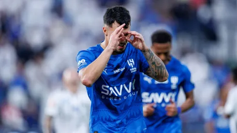 Marcos Leonardo comemora gol feito pelo Al-Hilala