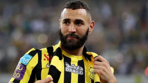 Karim Benzema é ligado ao futebol brasileiro, mas jogador é peça importante no Al-Ittihad (Foto: Yasser Bakhsh/Getty Images)
