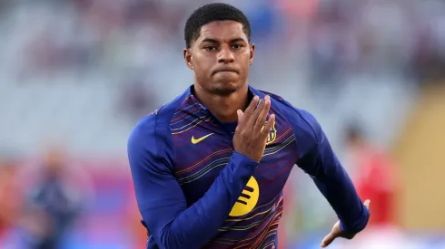 Marcus Rashford pelo Barcelona. (Foto: Judit Cartiel/Getty Images)
