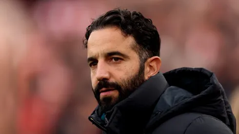 Ruben Amorim, técnico do Manchester United. Foto: Carl Recine/Getty Images