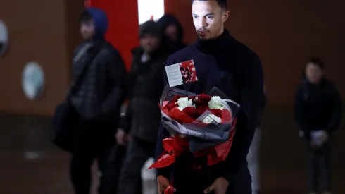 Alexander-Arnold em homenagem do Real Madrid para Diogo Jota. Foto: Jan Kruger